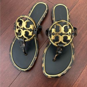 Tory Burch Miller Sandal with Gold Logo